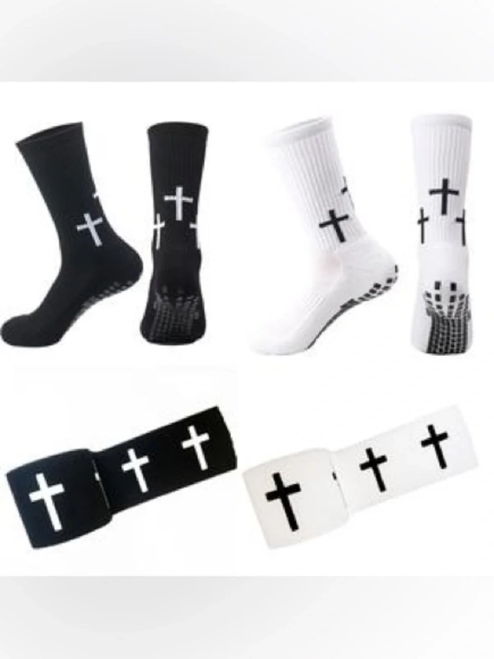 Two pairs of sports tapes and two pairs of sports socks